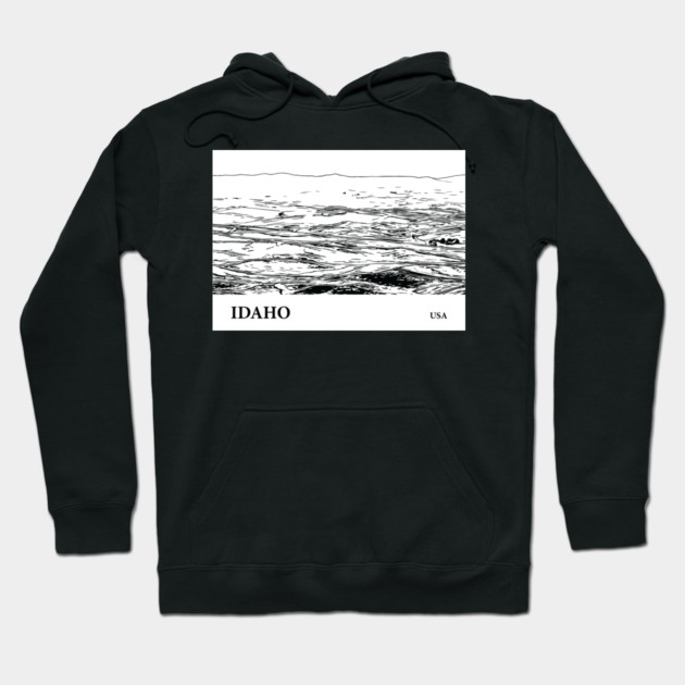 Idaho USA Hoodie by Lakeric