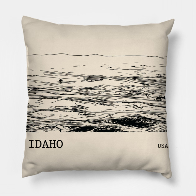 Idaho USA Pillow by Lakeric
