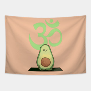 Om Avocado Tapestry