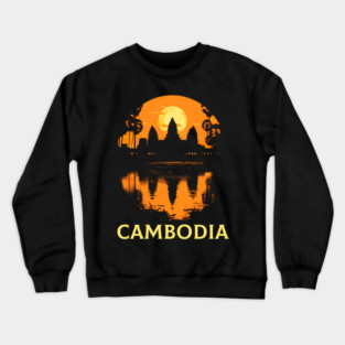 Angkor Wat Cambodian Khmer Cambodian Crewneck Sweatshirt