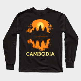 Angkor Wat Cambodian Khmer Cambodian Long Sleeve T-Shirt