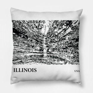 Illinois USA Pillow