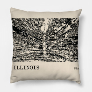 Illinois USA Pillow