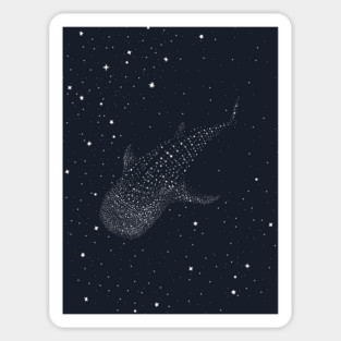 Cosmic whale shark Sticker