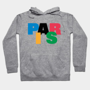 Paris in Olympics Colors Hoodie
