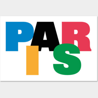 Paris in Olympics Colors Posters and Art