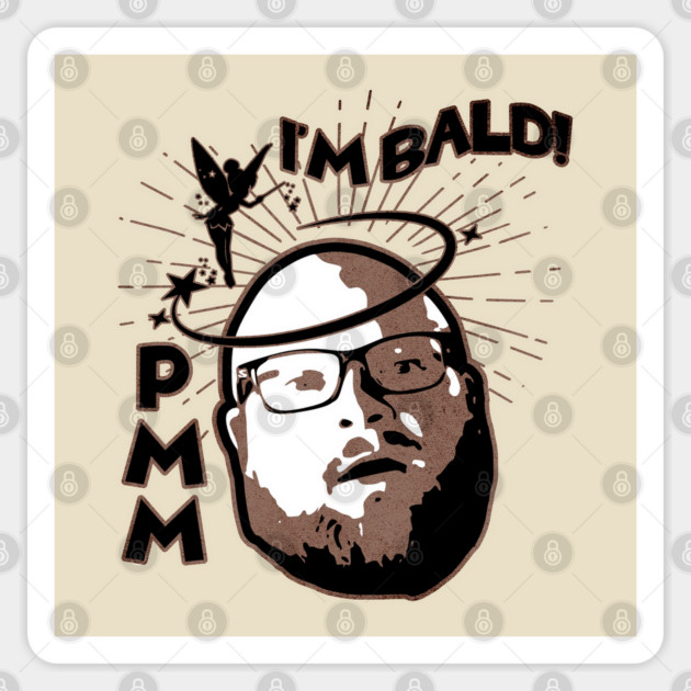 Paging Mr. Morrow "I'm Bald" PMM Youtuber Edition Sticker by Joaddo