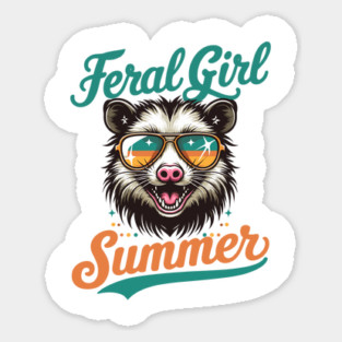Feral Girl Summer Magnet