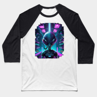 Alien-Head Baseball T-Shirt