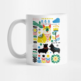 Scandinavian Corgi Mug