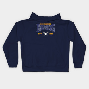 Retro Milwaukee Baseball Kids Hoodie