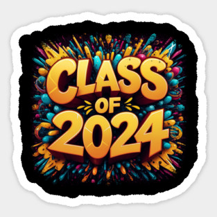 Class Of 2024 Senior Graduation Sticker