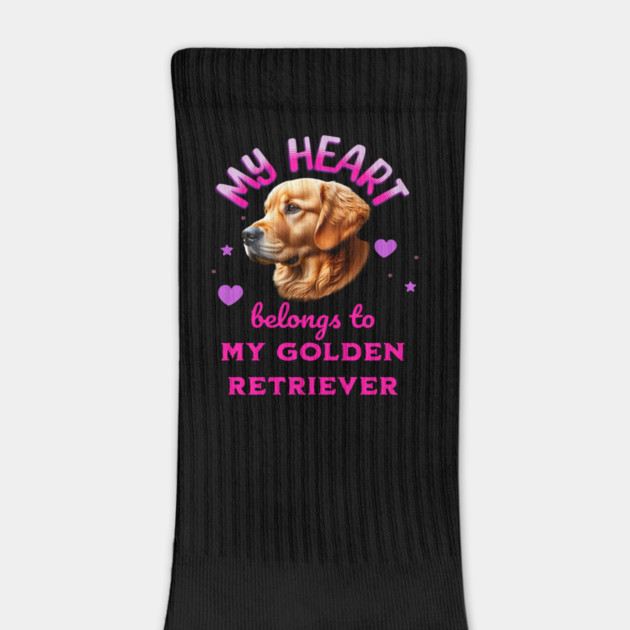 My Heart Belongs to my Golden Retriever Dog by BirdsnStuff