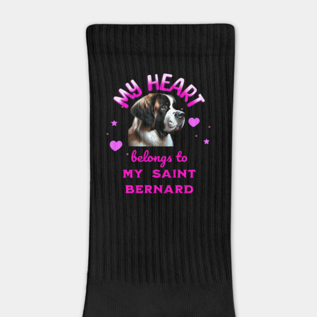 My Heart Belongs to my Saint Bernard by BirdsnStuff
