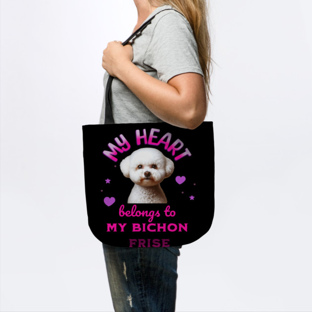 My Heart Belongs to my Bichon Frise by BirdsnStuff