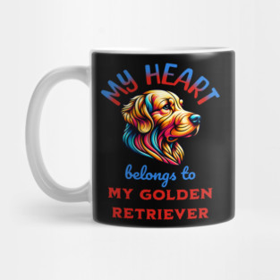 My Heart Belongs to my Golden Retriever Mug