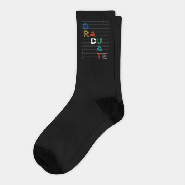 Vibrant Steps to Success - Class of 2024 Socks by MakerMind8.2