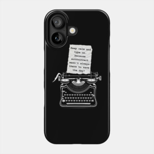 Funny Vintage Typewriter Phone Case
