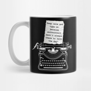 Funny Vintage Typewriter Mug