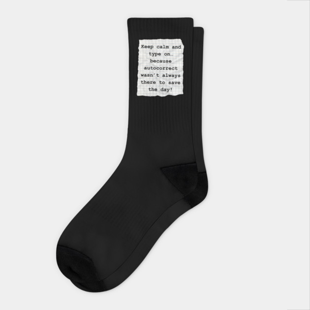 The Typing Era Socks by MakerMind8.2
