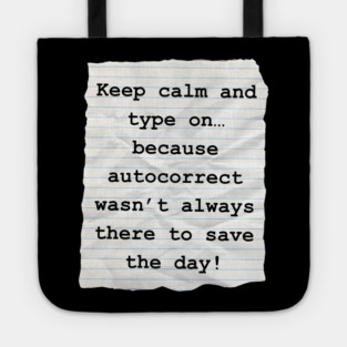 The Typing Era Tote