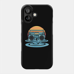 Boombox Sunset Phone Case