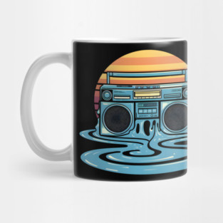 Boombox Sunset Mug