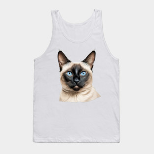 Sweet Siamese Cat Tank Top