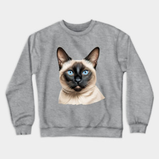 Sweet Siamese Cat Crewneck Sweatshirt