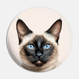 Sweet Siamese Cat Pin