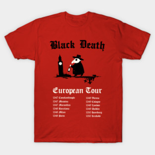 Black Death European Tour T-Shirt