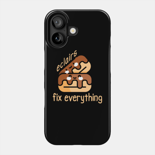 Kawaii Eclairs Fix Everything Phone Case by HolidayBug
