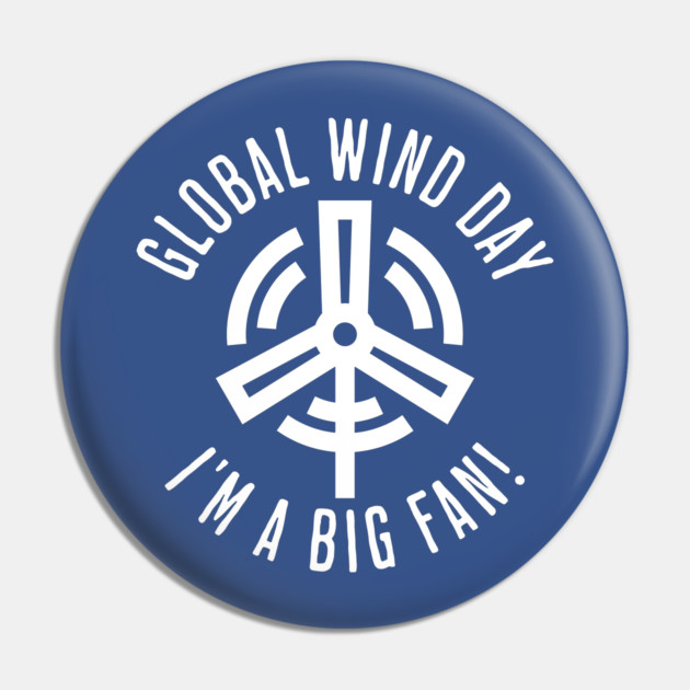 Global Wind Day Fan Pun Pin by HolidayBug