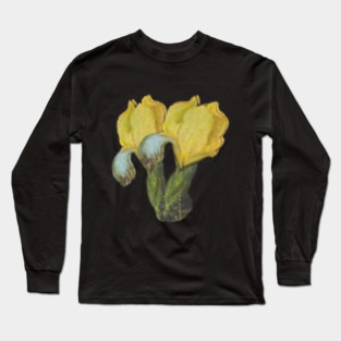 yellow Art Flower, yellow Art, yellow Flower Long Sleeve T-Shirt
