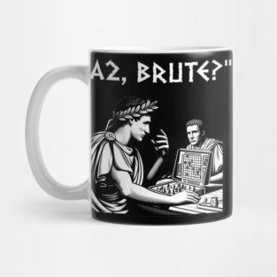 Julius Caesar and Brutus Board Game Meme Funny History Mug