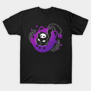 Black Cat Tamagotchi T-Shirt