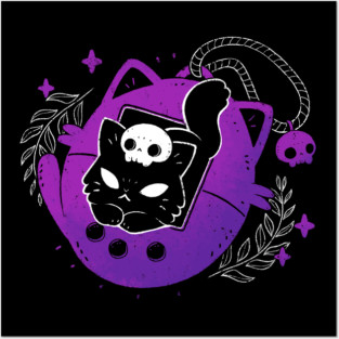 Black Cat Tamagotchi Posters and Art