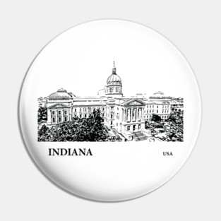 Indiana State USA Pin