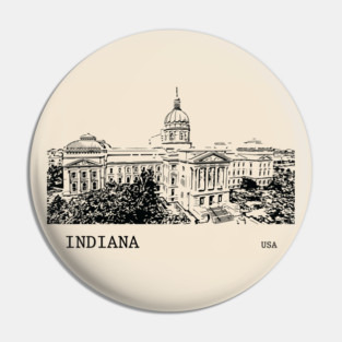 Indiana State USA Pin