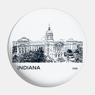 Indiana State USA Pin