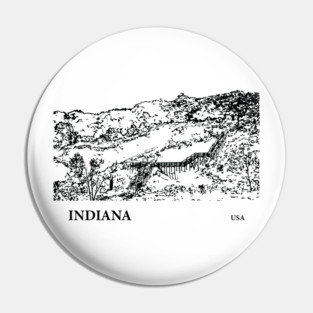 Indiana USA Pin