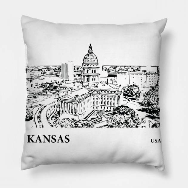Kansas State USA Pillow by Lakeric