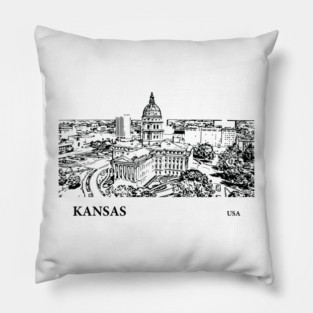 Kansas State USA Pillow