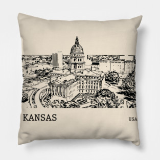 Kansas State USA Pillow