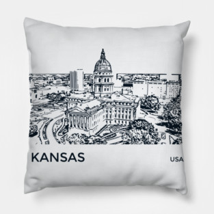 Kansas State USA Pillow