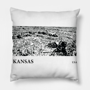 Kansas USA Pillow