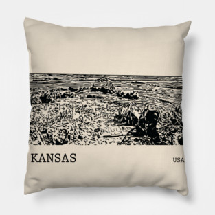 Kansas USA Pillow