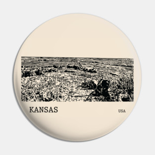 Kansas USA Pin