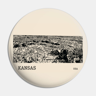 Kansas USA Pin