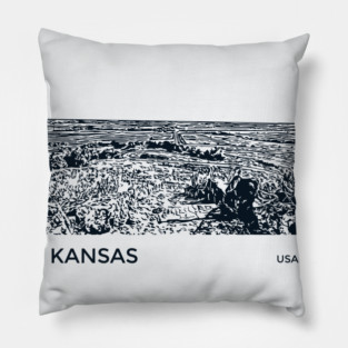 Kansas USA Pillow
